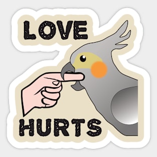 Love Hurts - Cockatiel Parrot Female Sticker